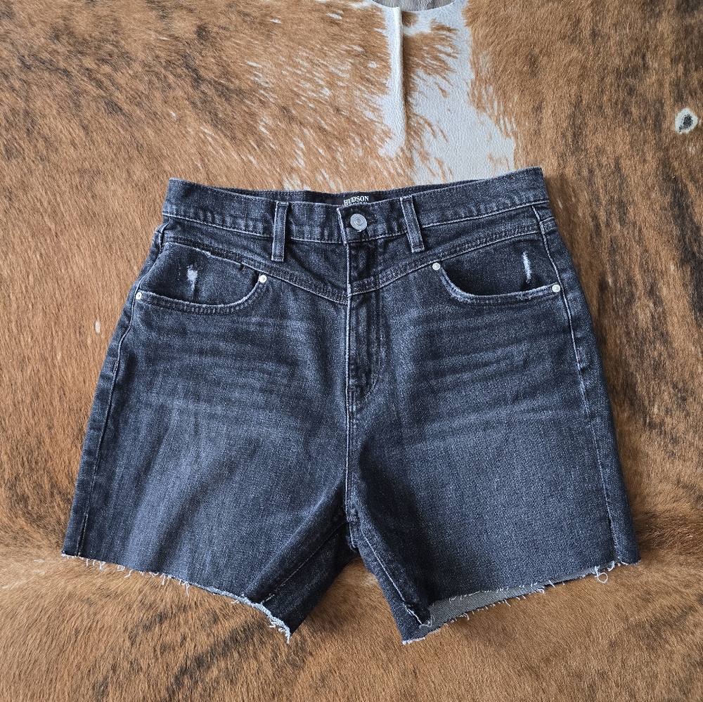Hudson Jeans Charcoal Denim Shorts